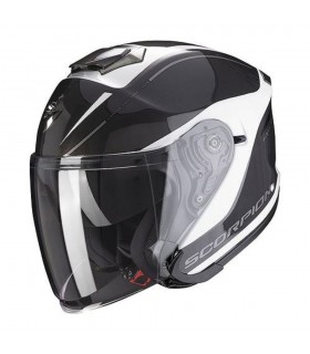 casque jet scorpion Exo-S1 shadow blanc nacré argent - degriffbike.ch