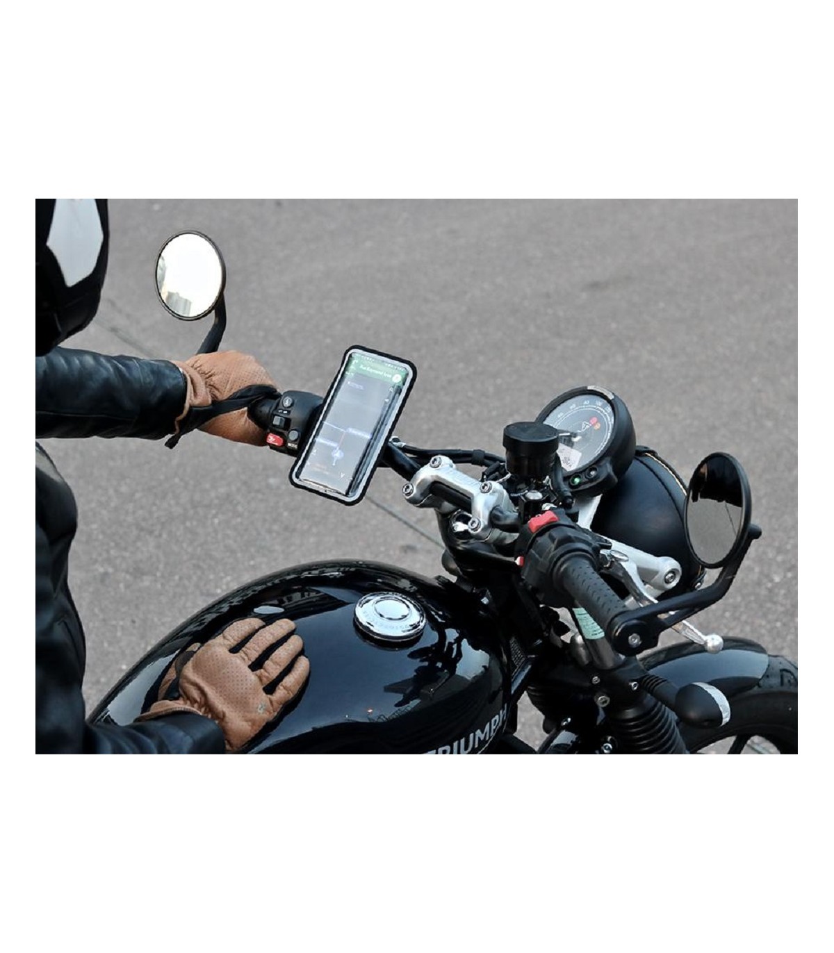 Support de téléphone magnétique vissé pour tableau de bord de scooter