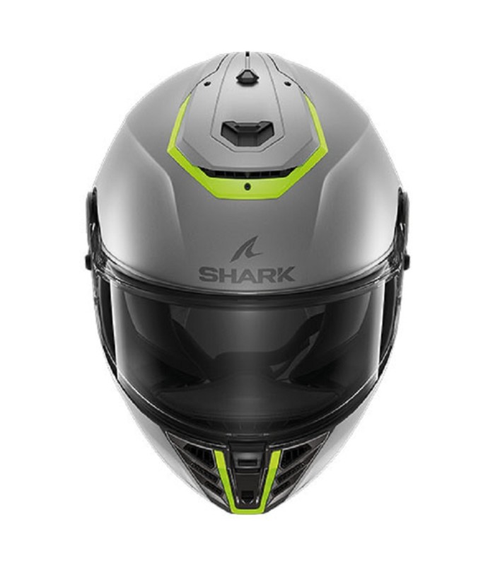 casque intégral shark spartan RS fibre gris mat jaune - degriffbike.ch