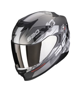 Scorpion Exo-520 Evo Cover Integral-Motorradhelm matt grau rot - degriffbike.ch
