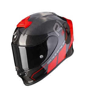 casque intégral Scorpion Exo-R1 Evo Carbon Air Corpus 2 noir rouge - degriffbike.ch