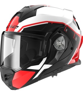 modularer Motorradhelm LS2 FF901 Advant X Metryk weiß rot - degriffbike.ch