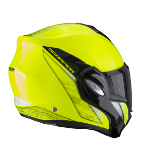 casque modulable Scorpion Exo-Tech Evo Primus jaune fluo noir - degriffbike.ch