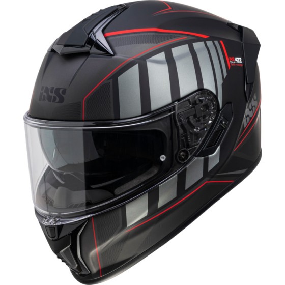 Casque intégral iXS422 FG 2.1 (Noir Mat-Rouge) - degriffbike.ch