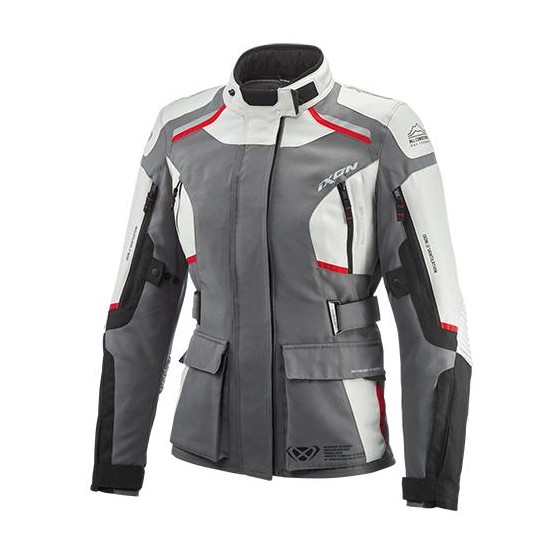 Veste femme Ixon Midgard Gris-Noir-Rouge - degriffbike.ch