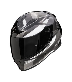 Casque intégral Scorpion Exo-491 Abilis (ECE22-06) Noir-Argent-Blanc - degriffbike.ch