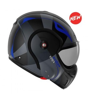 casque modulable roof boxxer viper noir bleu mat - degriffbike.ch