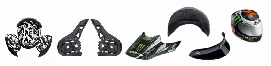 Pièces détachées & accessoires casque moto