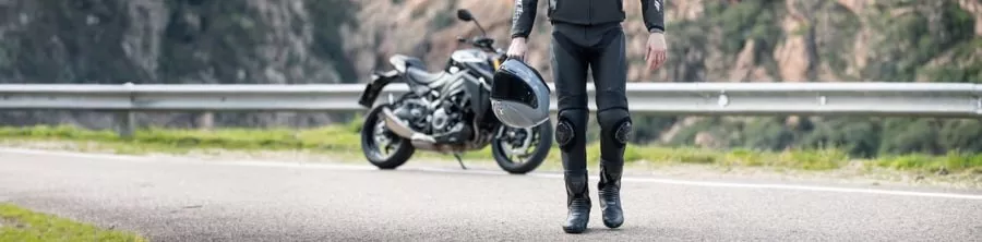 Pantalon moto : cuir, textile et Gore-Tex homme