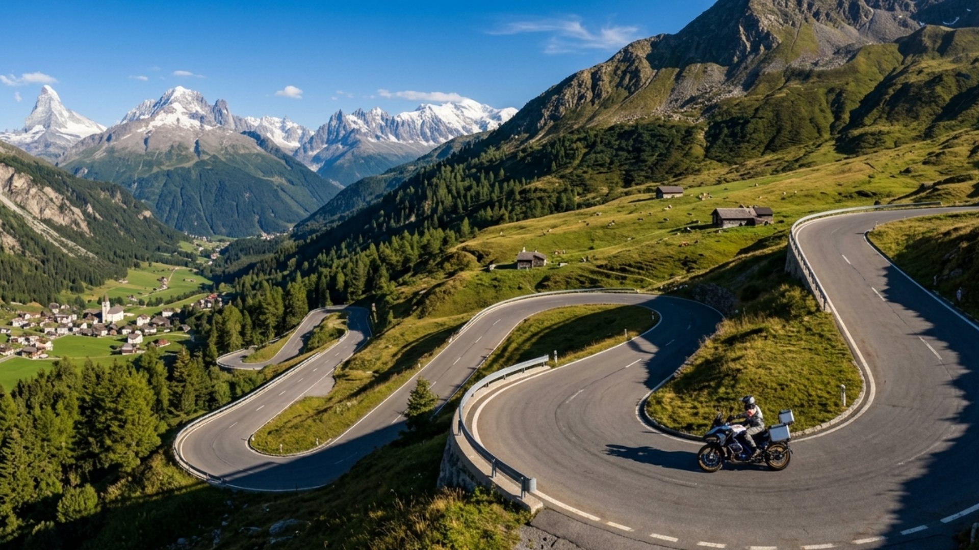 Suisse à moto : Le guide des pèlerinages bitumés et des panoramas vertigineux