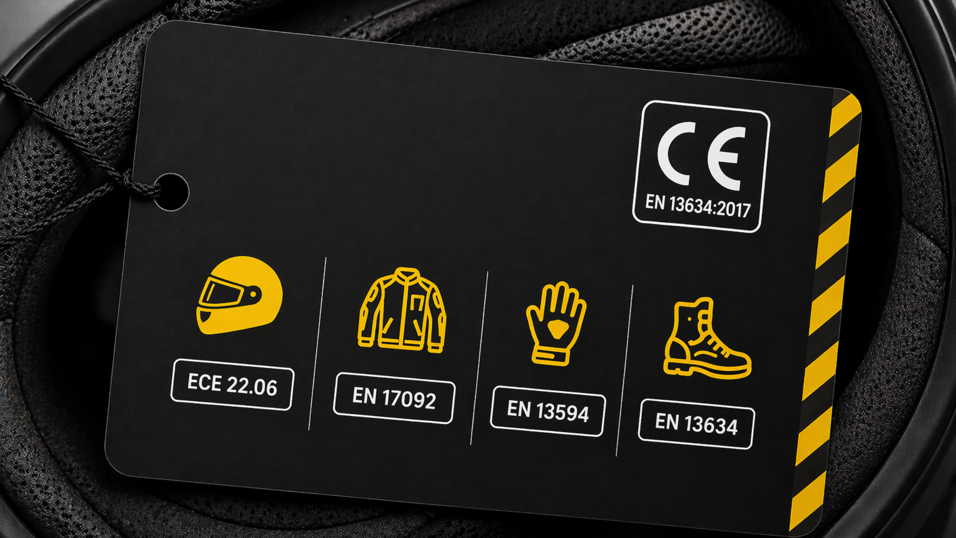 Geprüfte Töff-Uusrüstig: Schwiizer Norme checke und sicher unterwägs sii