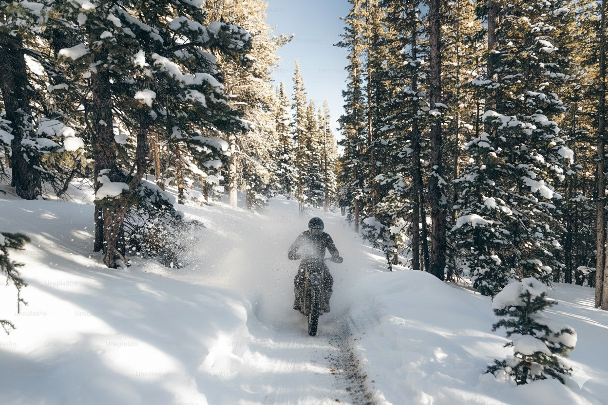 Rouler sous la neige à moto : le guide complet pour les jeunes motards