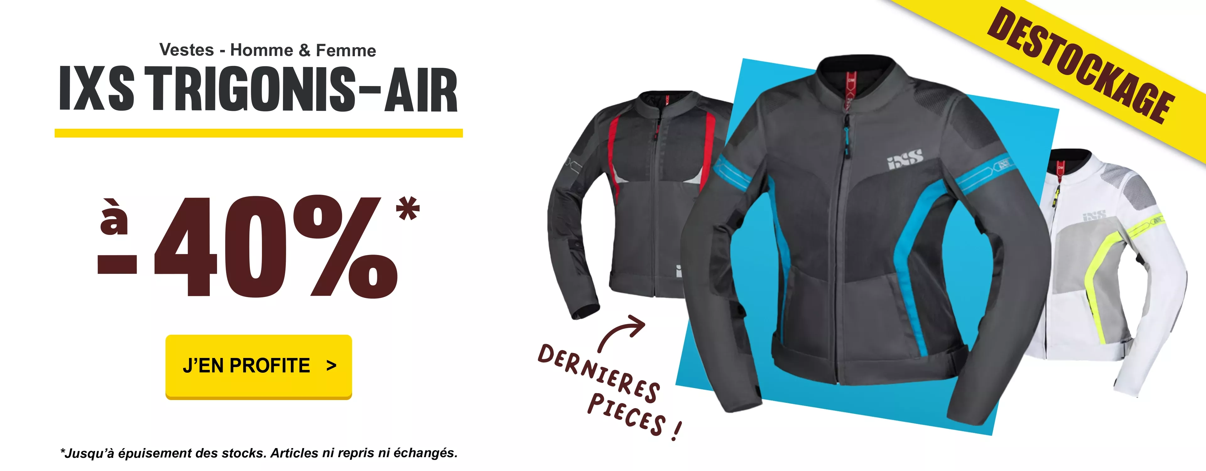 Destockage vestes ixs trigonis