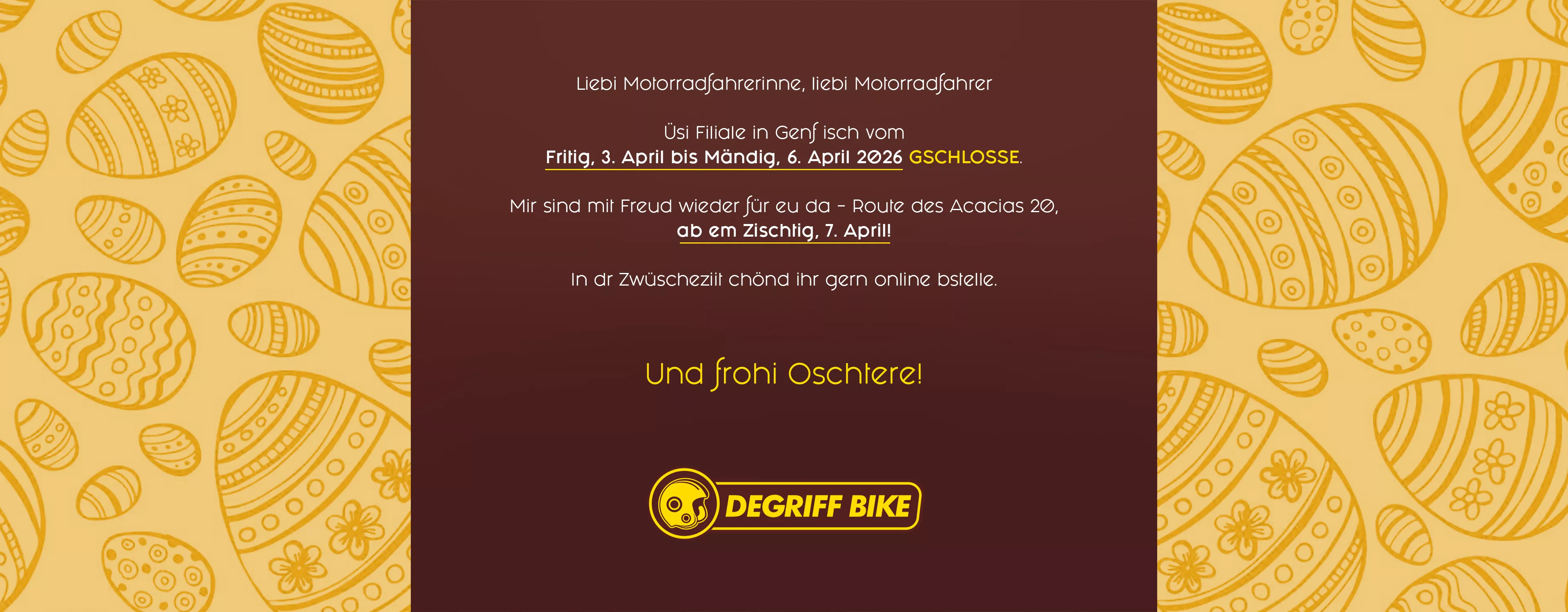 Oschtere-Betriebsferie