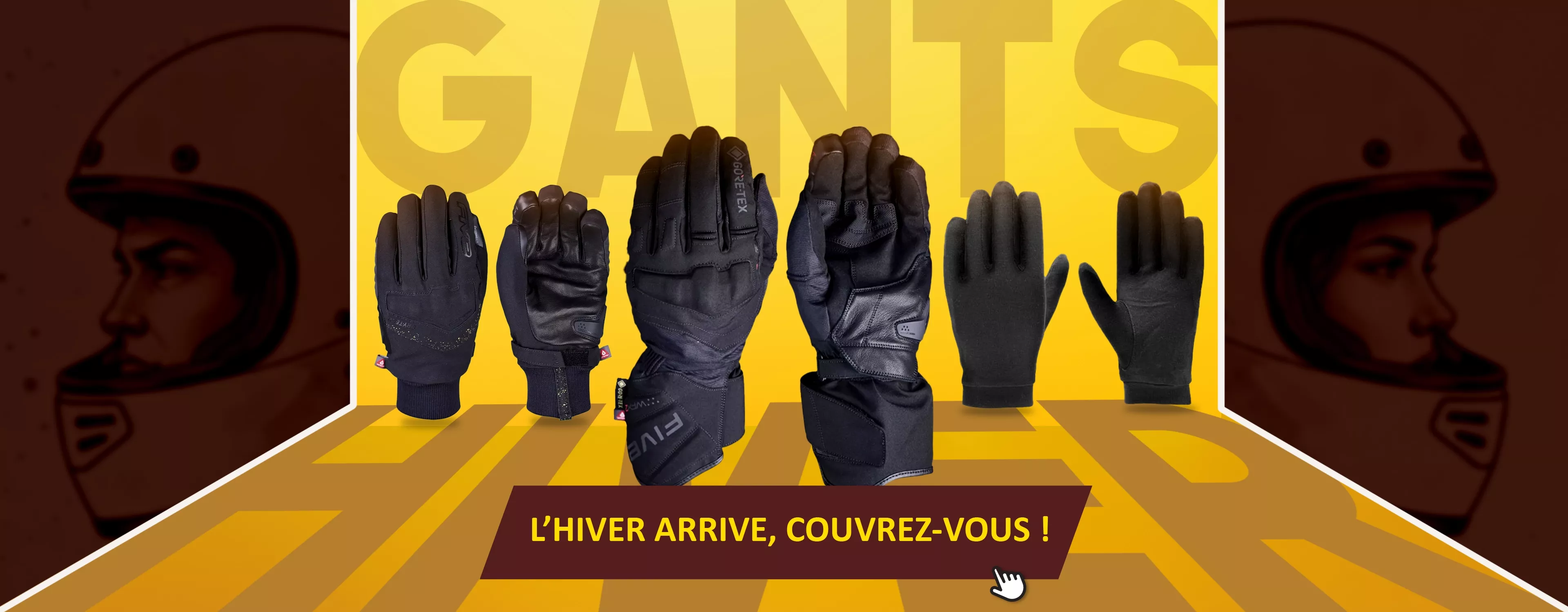 Gants moto hiver