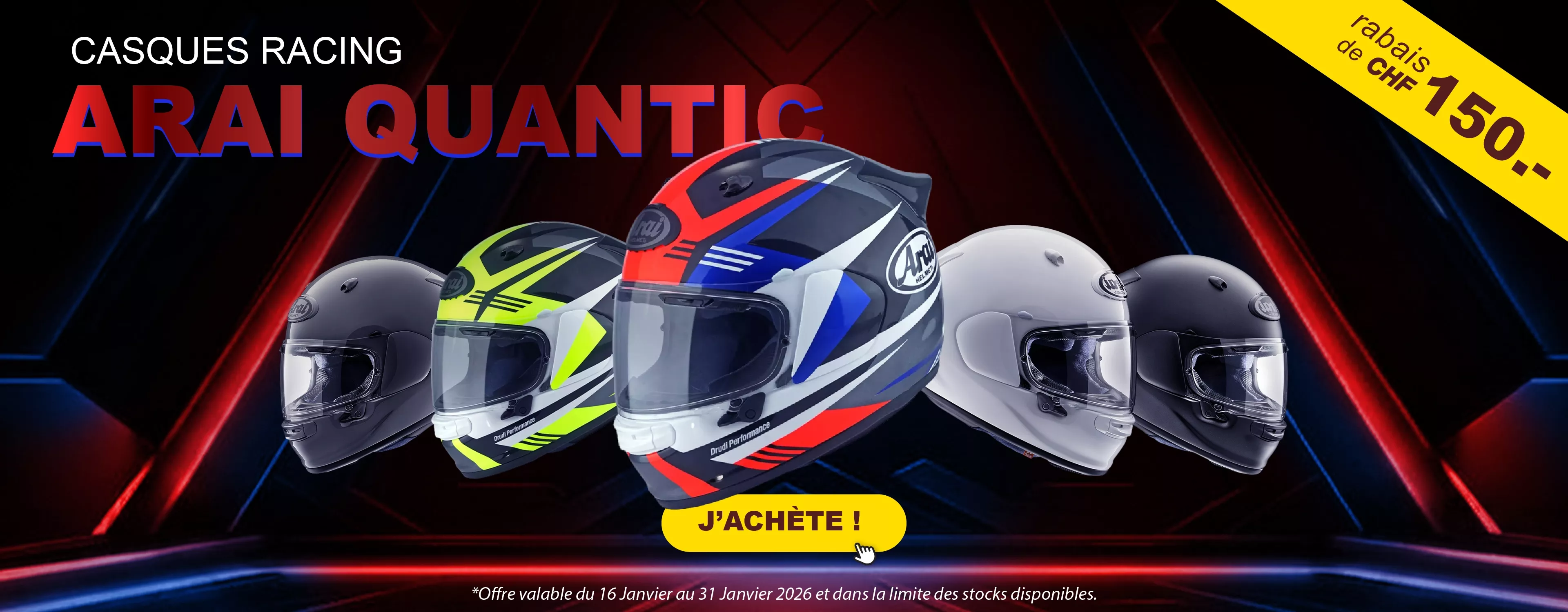rabais casque arai quantic