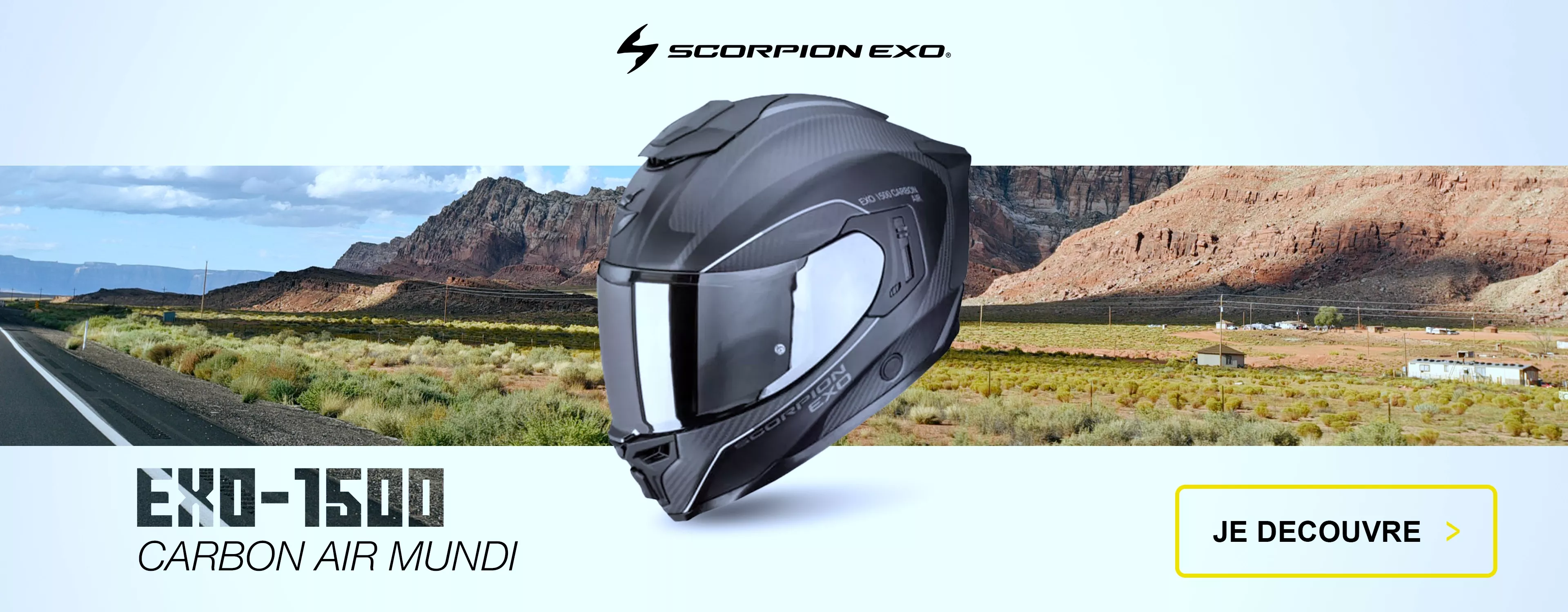 Casque intégral SCORPION EXO-1500 CARBON AIR MUNDI
