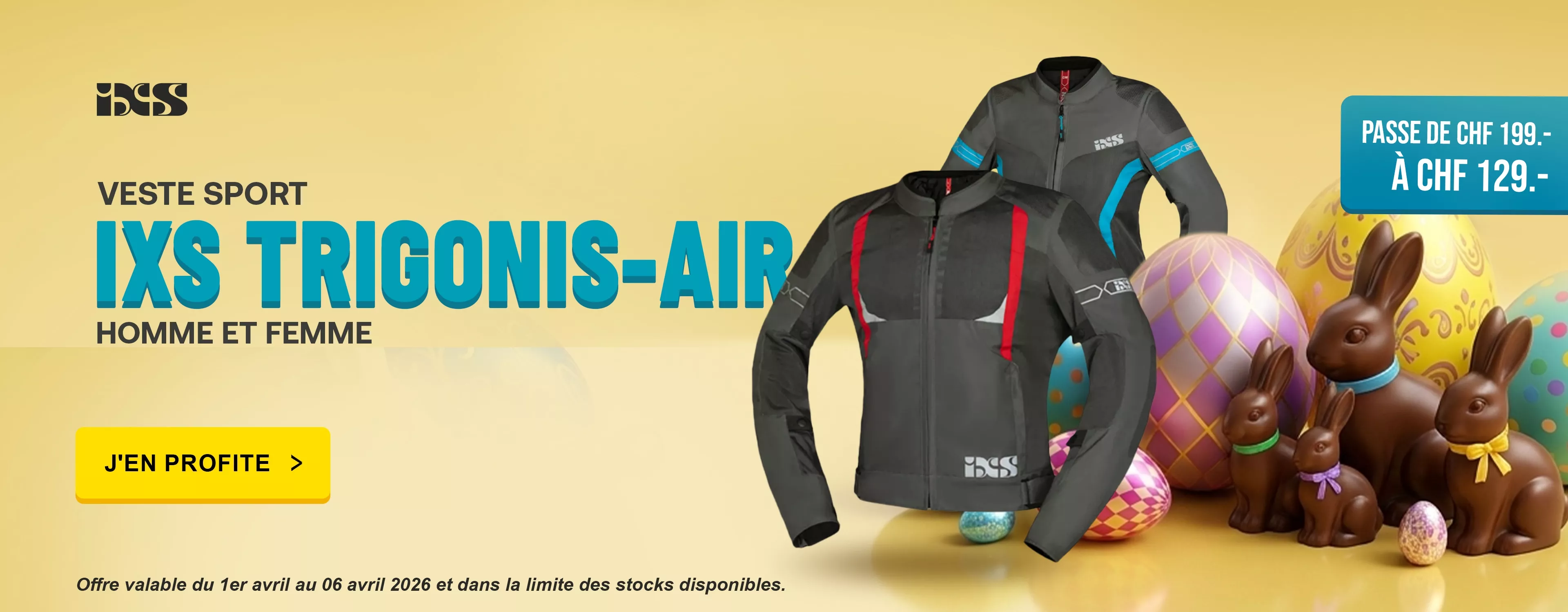 Promo Pâques Veste IXS