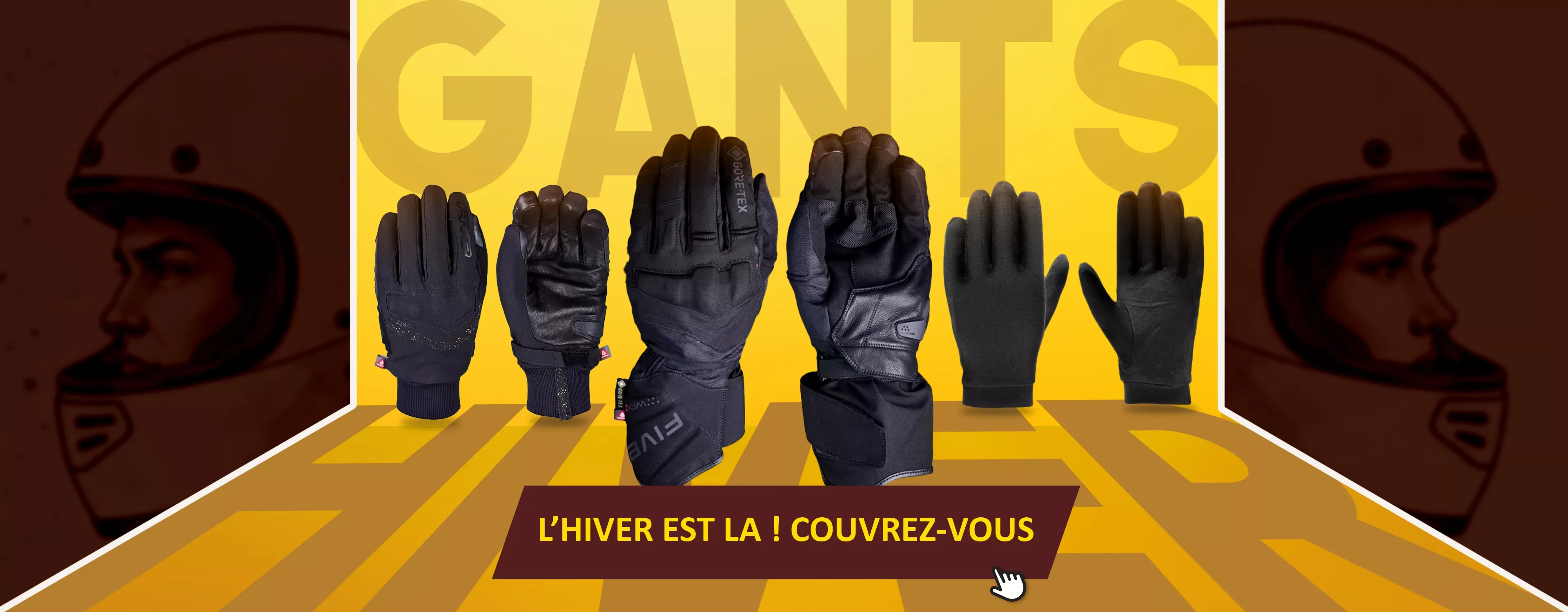 Gants moto hiver